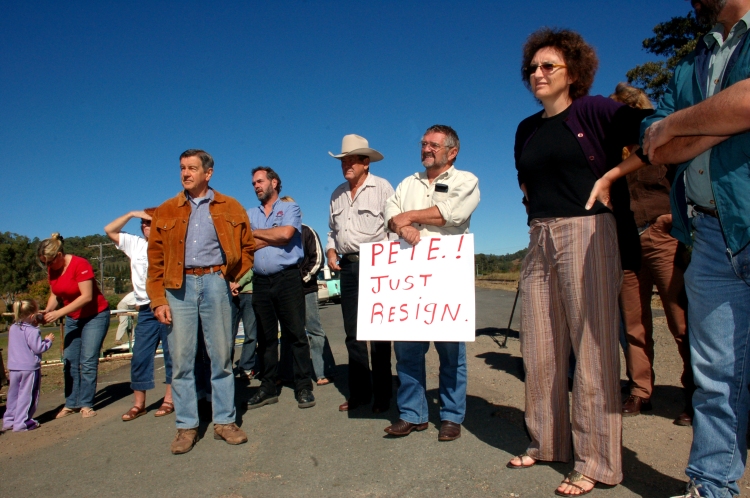 Traveston Dam protest - May 2006 - Gympie Times collection